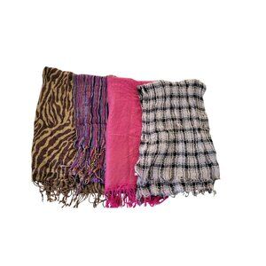 Set Of 4 Womens Lightweight Scarves In Various Designs